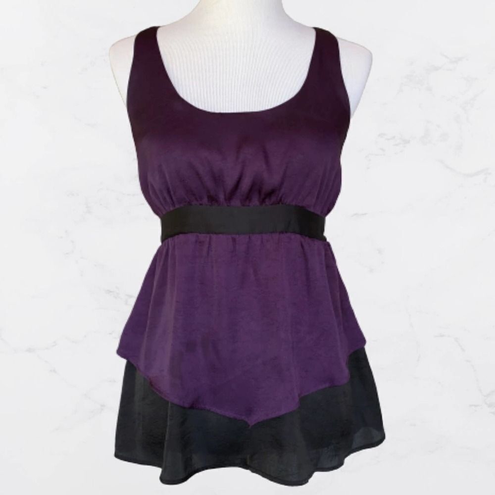 Lucca Couture Zip Racerback Layered Top